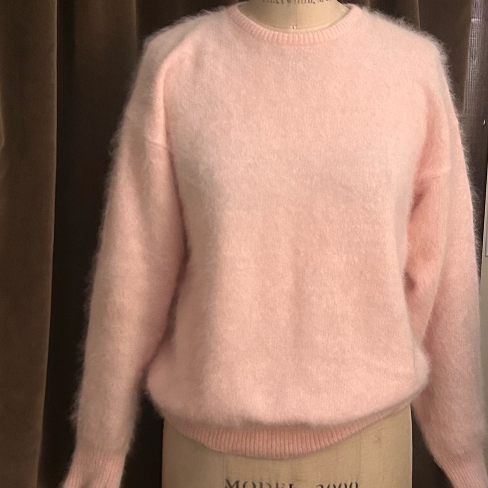 Vintage Jon Hinn 100% Angora Blush Sweater – 90s